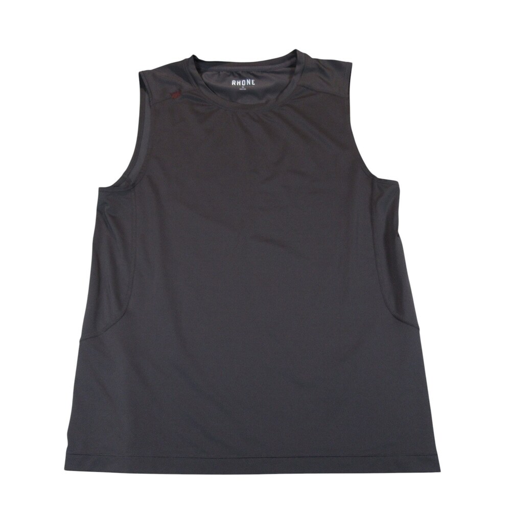 Rhone Mens Athletic Tank Top Shirt S Dark Gray Stretch Polyester